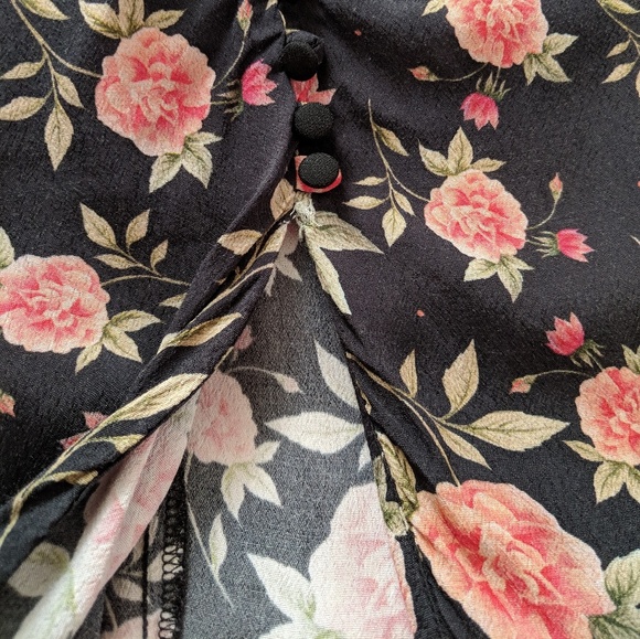 Zara Floral Lined Button Maxi Skirt - Picture 4 of 8